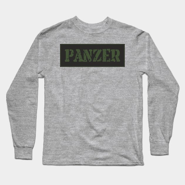 The beauty of minimalism! PANZER inscription Long Sleeve T-Shirt by FAawRay